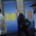 Michigan head coach John Beilein makes his way to the locker room as the team enters the Georgia Dome before the start of the national championship game in Atlanta on Monday, April 8, 2013. Melanie Maxwell I AnnArbor.com